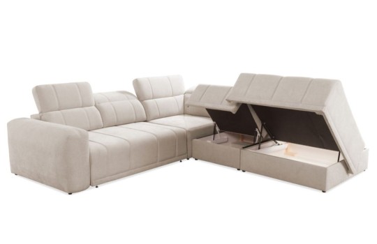 sofa z dwoma pojemnikami 
