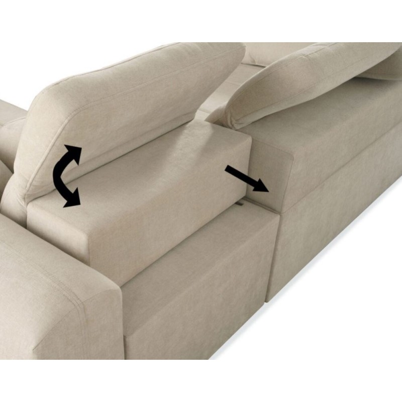 funkcjonalny narożnik z przesuwnymi plecami 