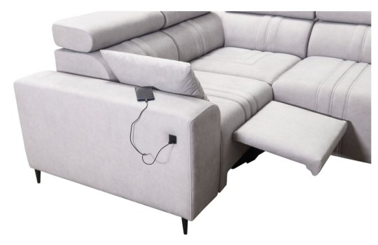 narożnik z wyjmowanym podnóżkiem 