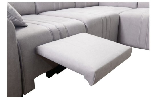 narożnik z manualnym podnóżkiem 