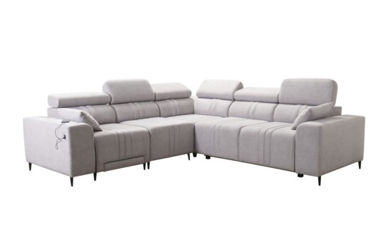 narożnik dostępny ze złotymi nogami 