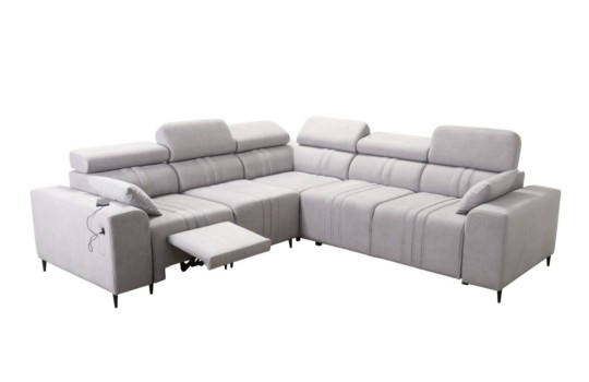 sofa z rozkładaniem podnóżka 