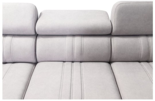 sofa narożna w plamoodpornej tkaninie 