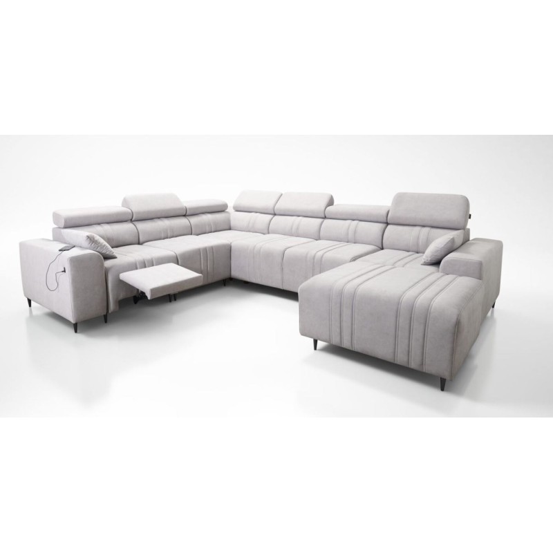 narożnik z wysuwanym podnóżkiem 