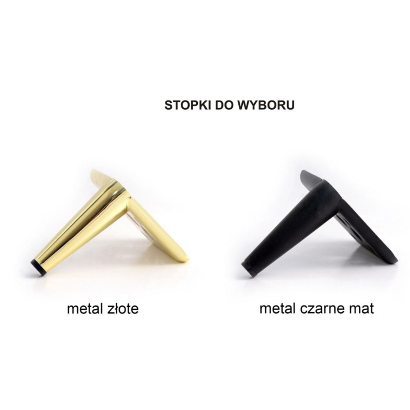 naroznik z metalowymi nogami 