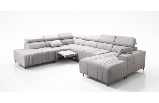 narożnk z dodatkowym podnóżkiem 