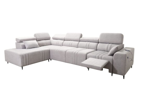 narożnik Ditro z wygodnym podnóżkiem 