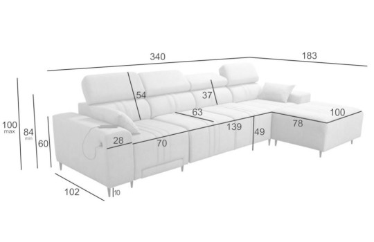 stylowa sofa ditro 