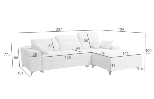 modułowa wersja narożnika 