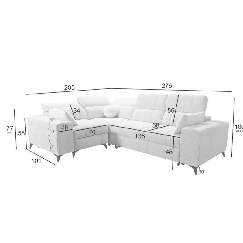 narożnik w ksztalcie litery L 