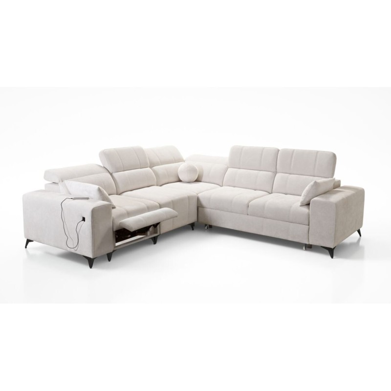 sofa z wysuwanym podnóżkiem Kombo 