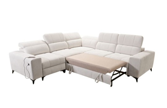 narożnik z funkcją spania dla gości 