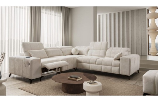 Narożnik Kombo w bezowym kolorze 