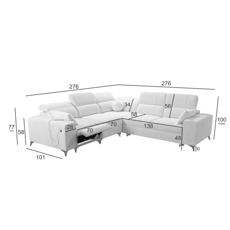 nowoczesny model narożnika 