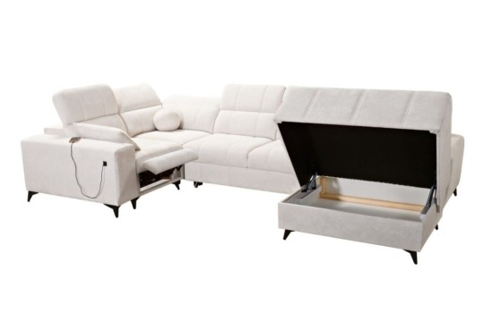 sofa z dużym pojemnikiem 