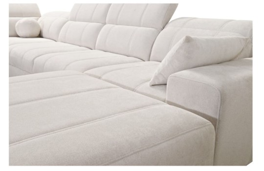 narożnik w łatwej do czyszczenia tkaninie 