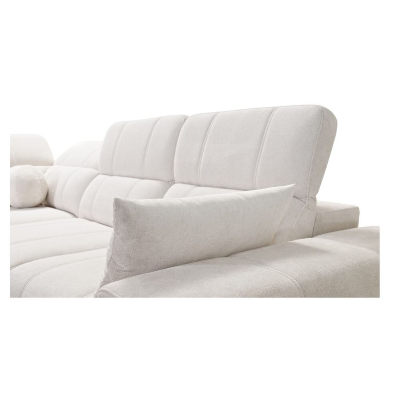 sofa narożna z regulowanym oparciem 