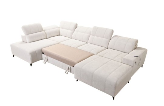 narożnik z dużą powierzchnią spania 