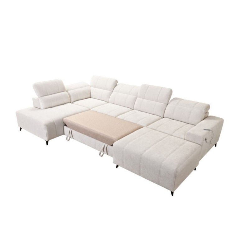 narożnik z dużą powierzchnią spania 