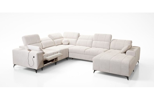 sofa z wyjmowanym podnóżkiem 