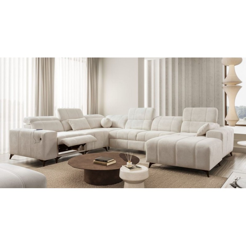 narożnik na czarnych nóżkach kombo 