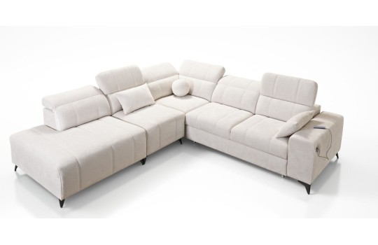 narożnik z wygodnymi zagłówkami 