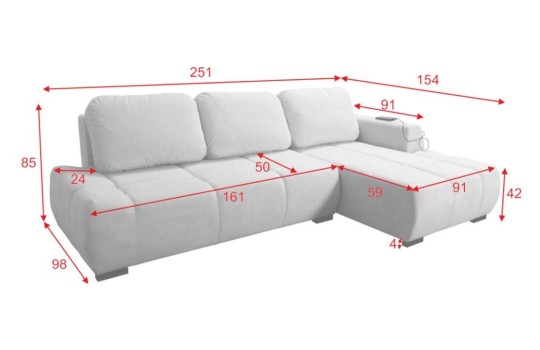 kanapa na niskich nóżkach 