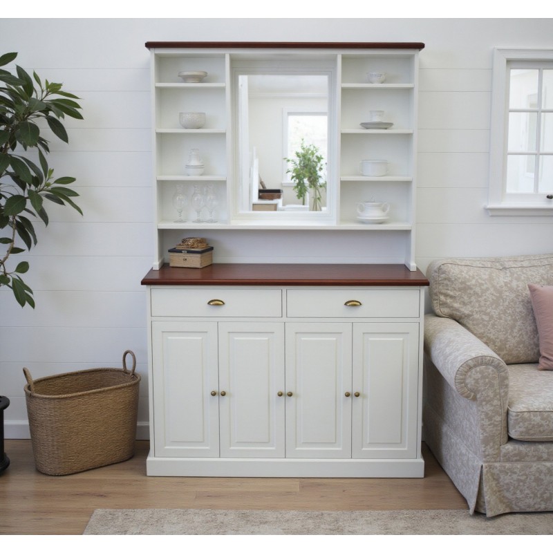 Kredens z dębowym blatem Lorenty 