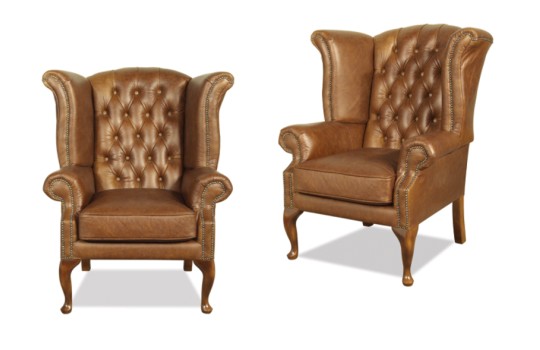 Pikowany fotel Chesterfield Wiktoria