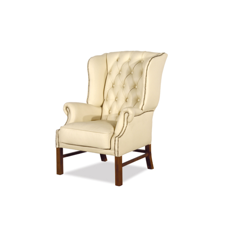 Fotel Chesterfield z prostymi nogami Iwo