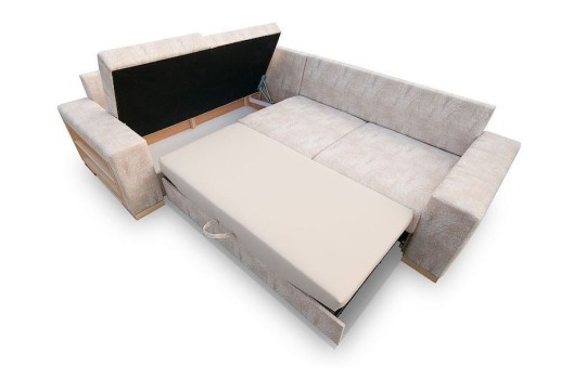 Narożnik Ruber z pojemnikiem na pościel