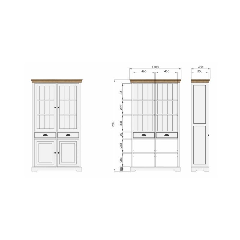 Witryna Lori 110 cm