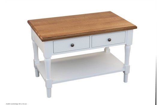 Stolik kawowy z dębowym blatem Cambridge