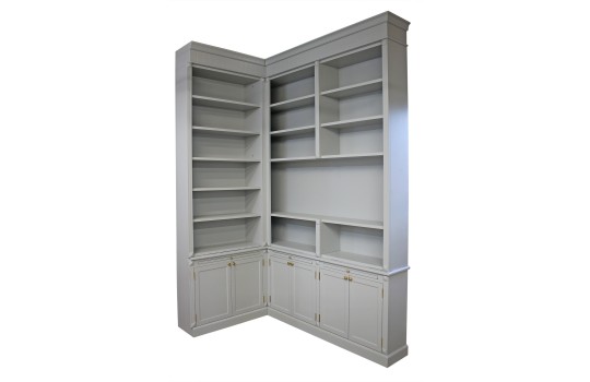 Angielska biblioteczka narożna na wymiar - Dalia