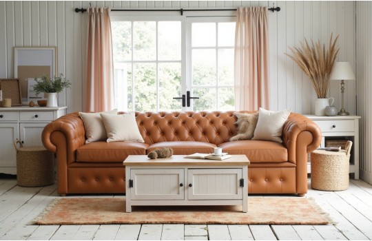 kanapa chesterfield z 3 siedziskami 