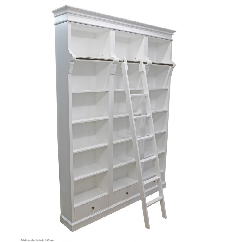 Biblioteczka w stylu angielskim z drabiną Aleksja 