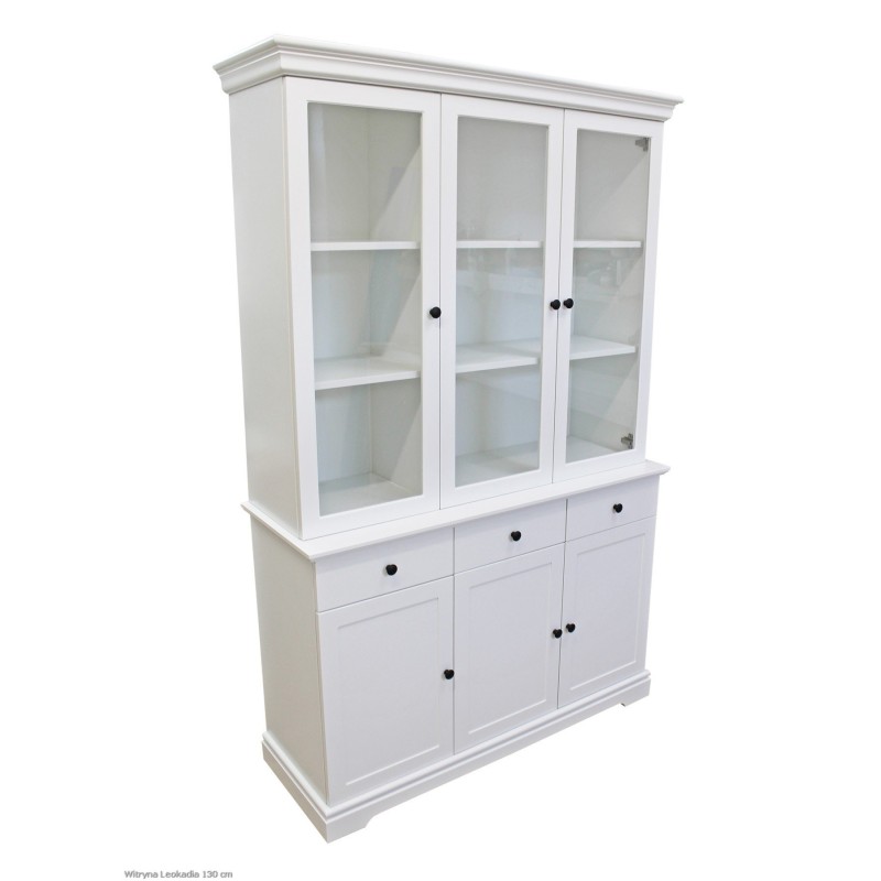 Biała witryna w stylu angielskim Leokadia 