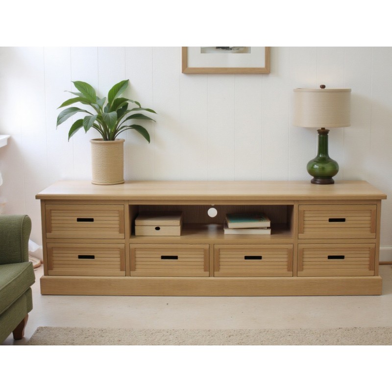 Drewniana prowansalska komoda RTV Epos 6S