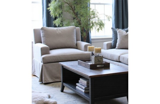 klasyczny miękki fotel 