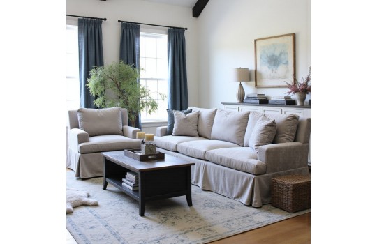 zestaw mebli hamptons do salonu 