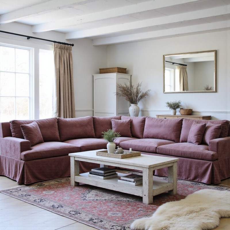 klasyczny narożnik z falbanką 