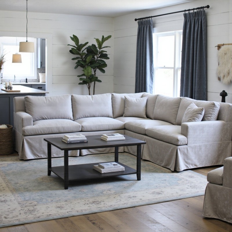 narożnik ze ściąganym pokrowcem 