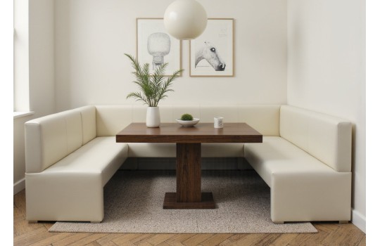 ławka narożna do jadalni w kształcie U Saga