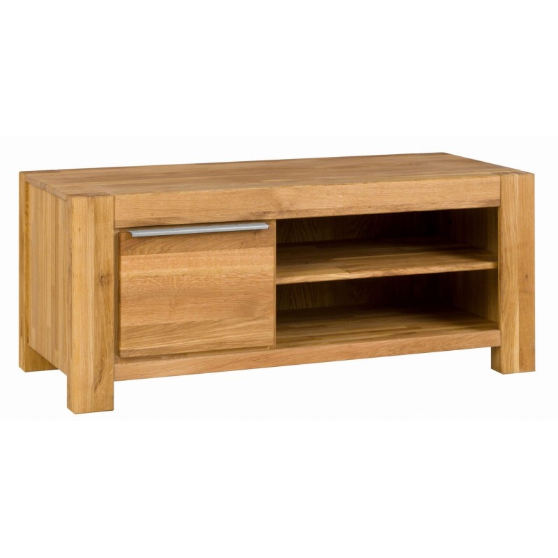 Szafka RTV z litego drewna dębowego Tina