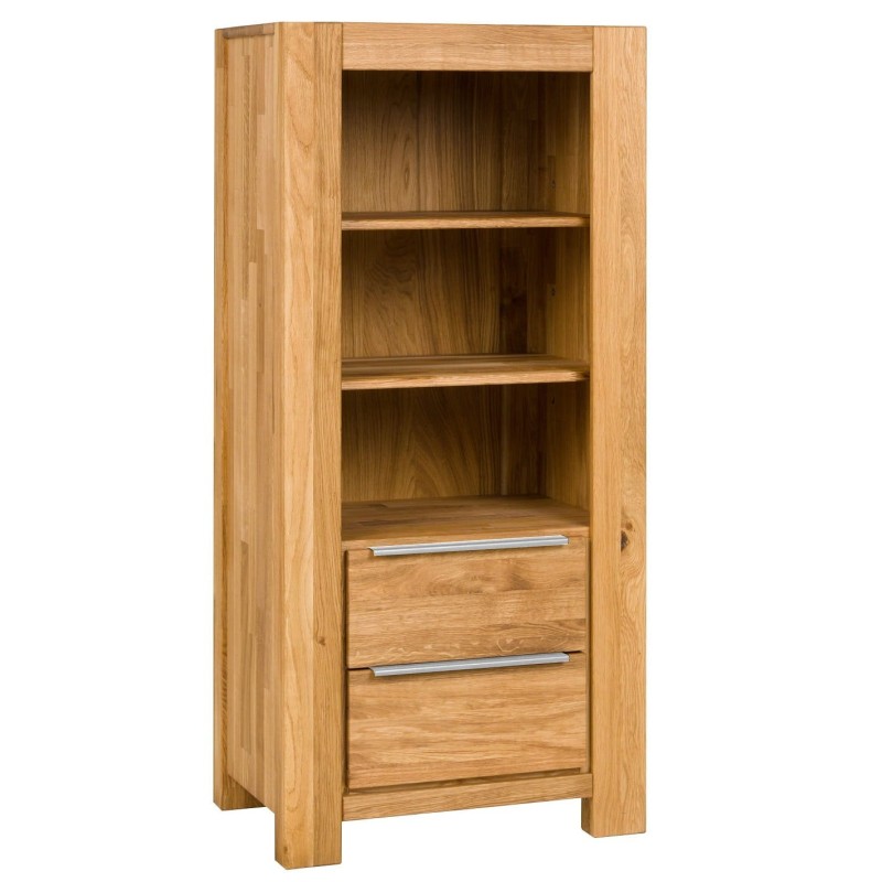 Dębowy regał z litego drewna Tina