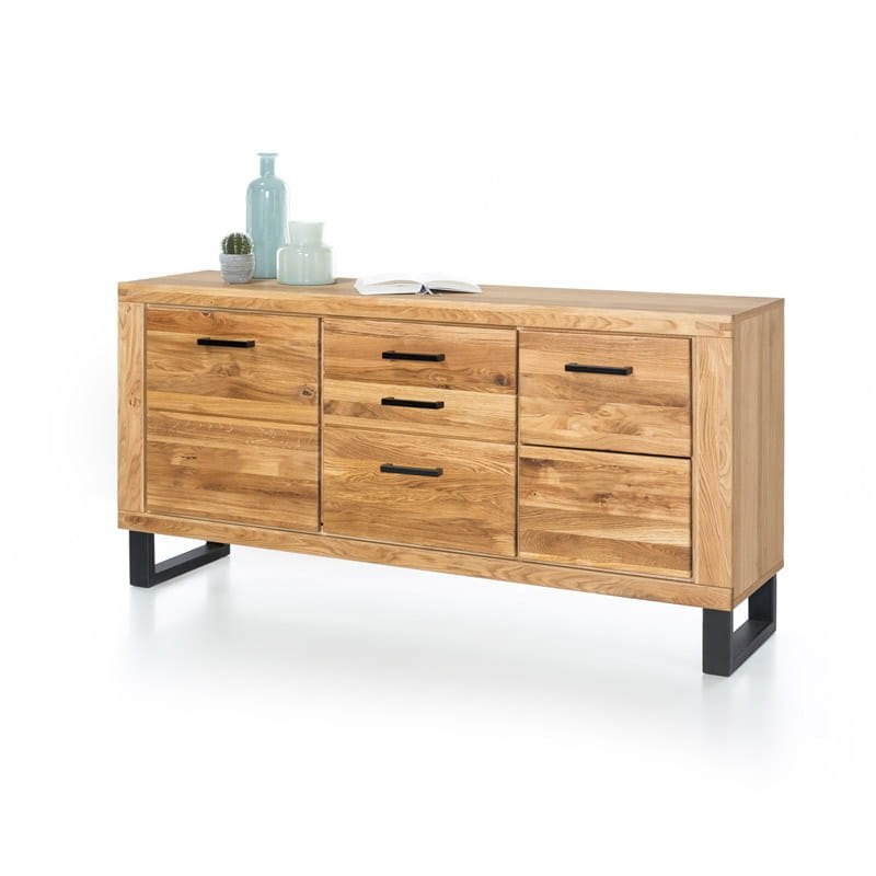 Nowoczesna dębowa komoda Brig 158 cm