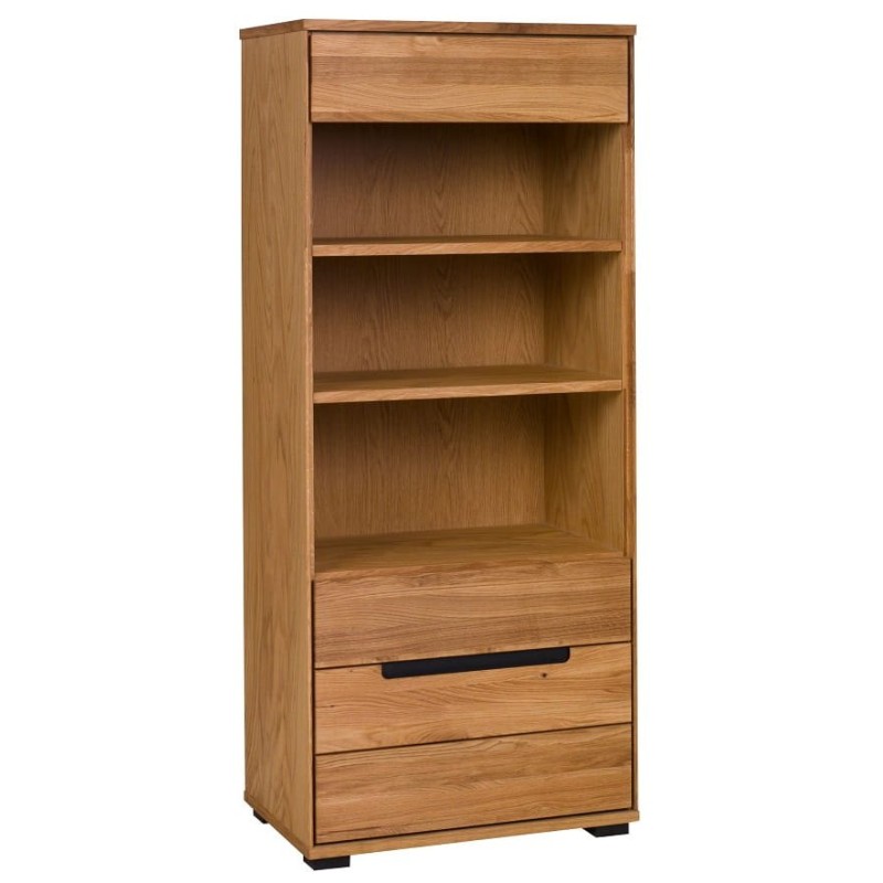 Olejowany dębowy regał Domo 62,5 cm