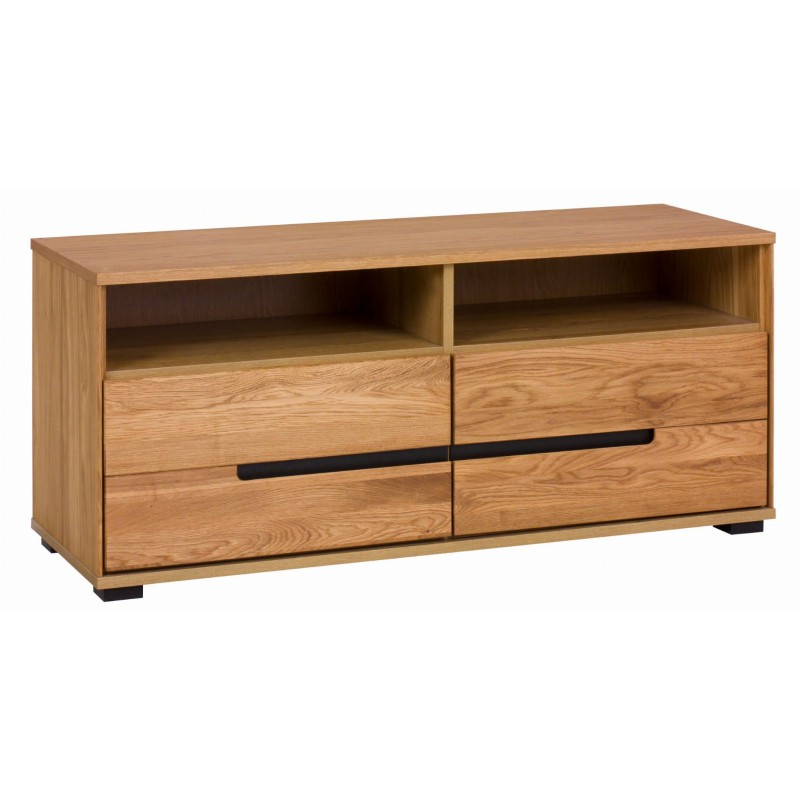 Dębowa szafka RTV Domo 122,5 cm 