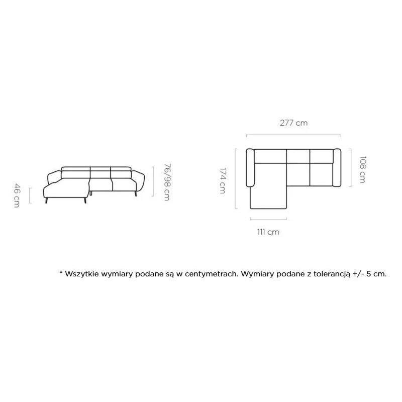 Narożnik Abia 277 x 174 cm 