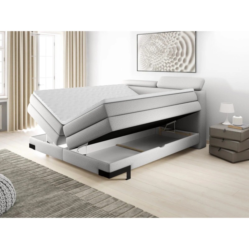 Łóżko kontynentalne Sandor z pojemnikiem